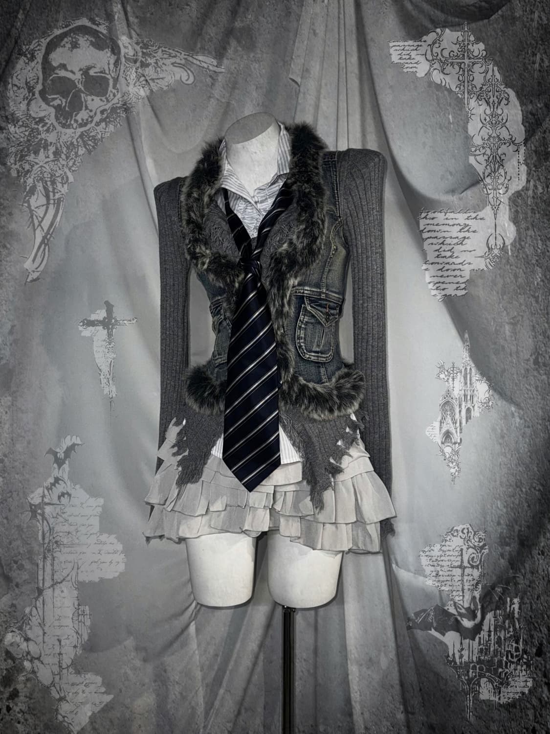 Guess 게스 핀터맛 그런지 프레피 코디세트  상품이미지1