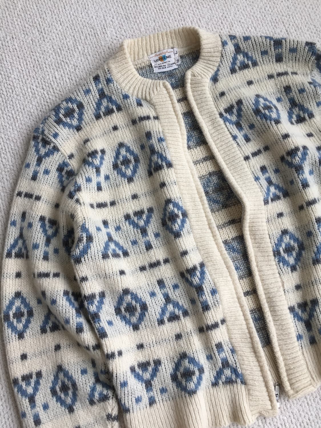 60‘s 모헤어 아즈텍 집업 가디건 상품이미지4