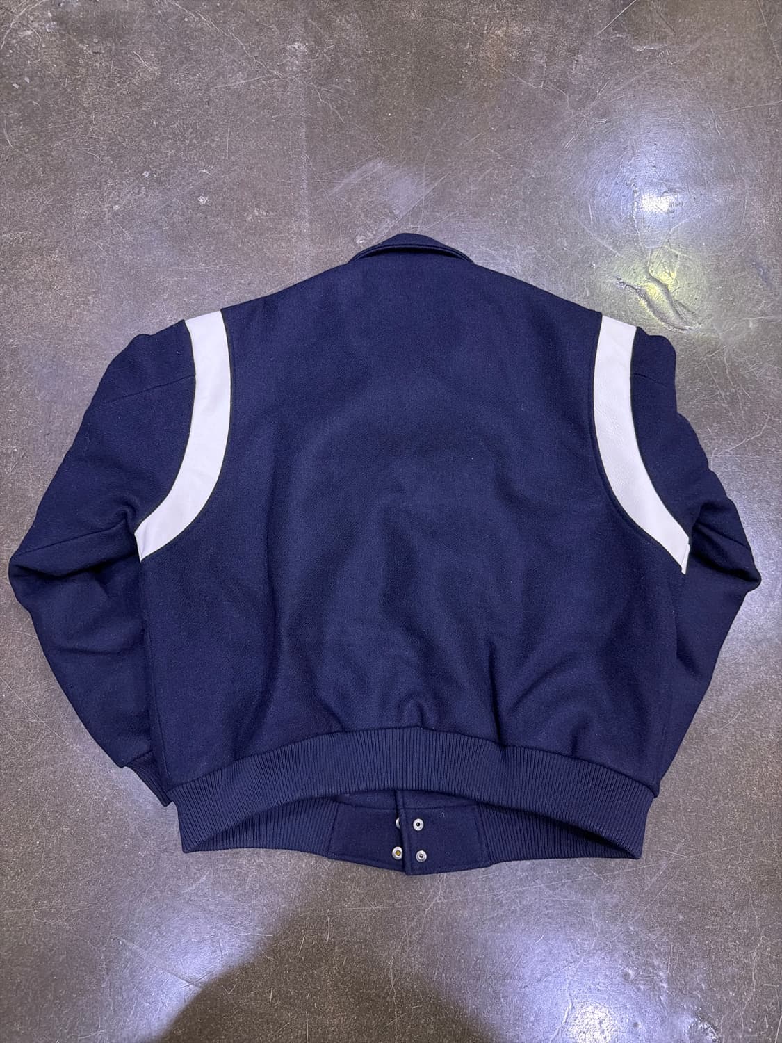 로드존그레이 바시티 숏 자켓 점퍼 네이비 XL 상품이미지5