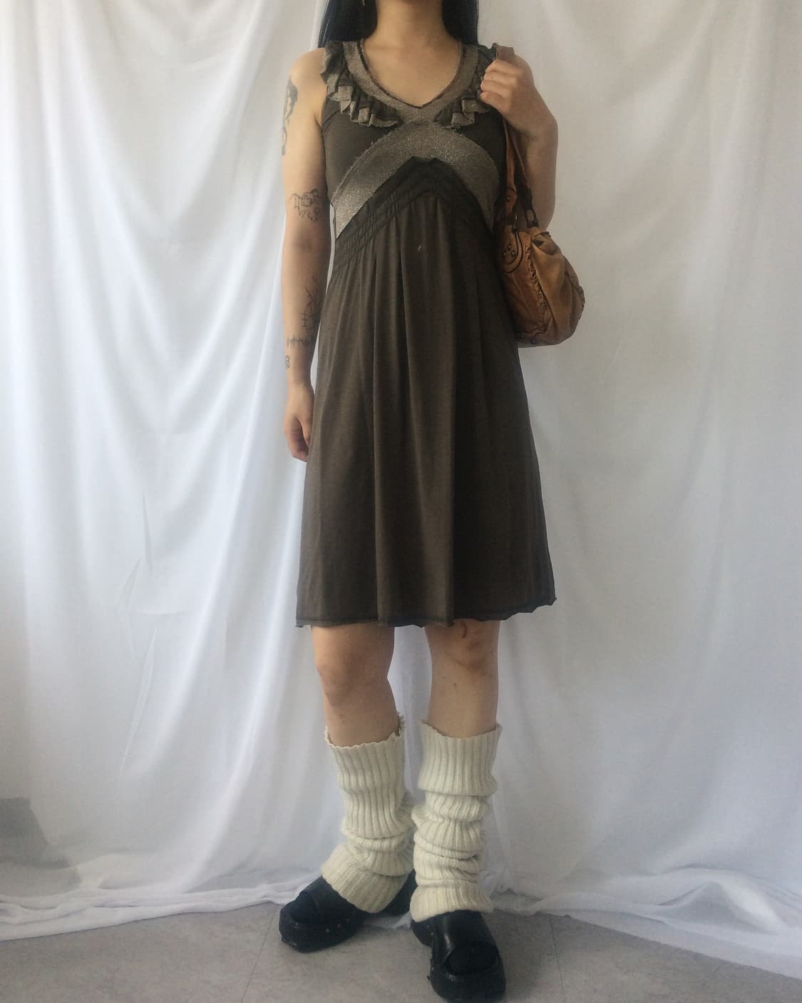 Knitted point sleeveless onepiece 상품이미지8