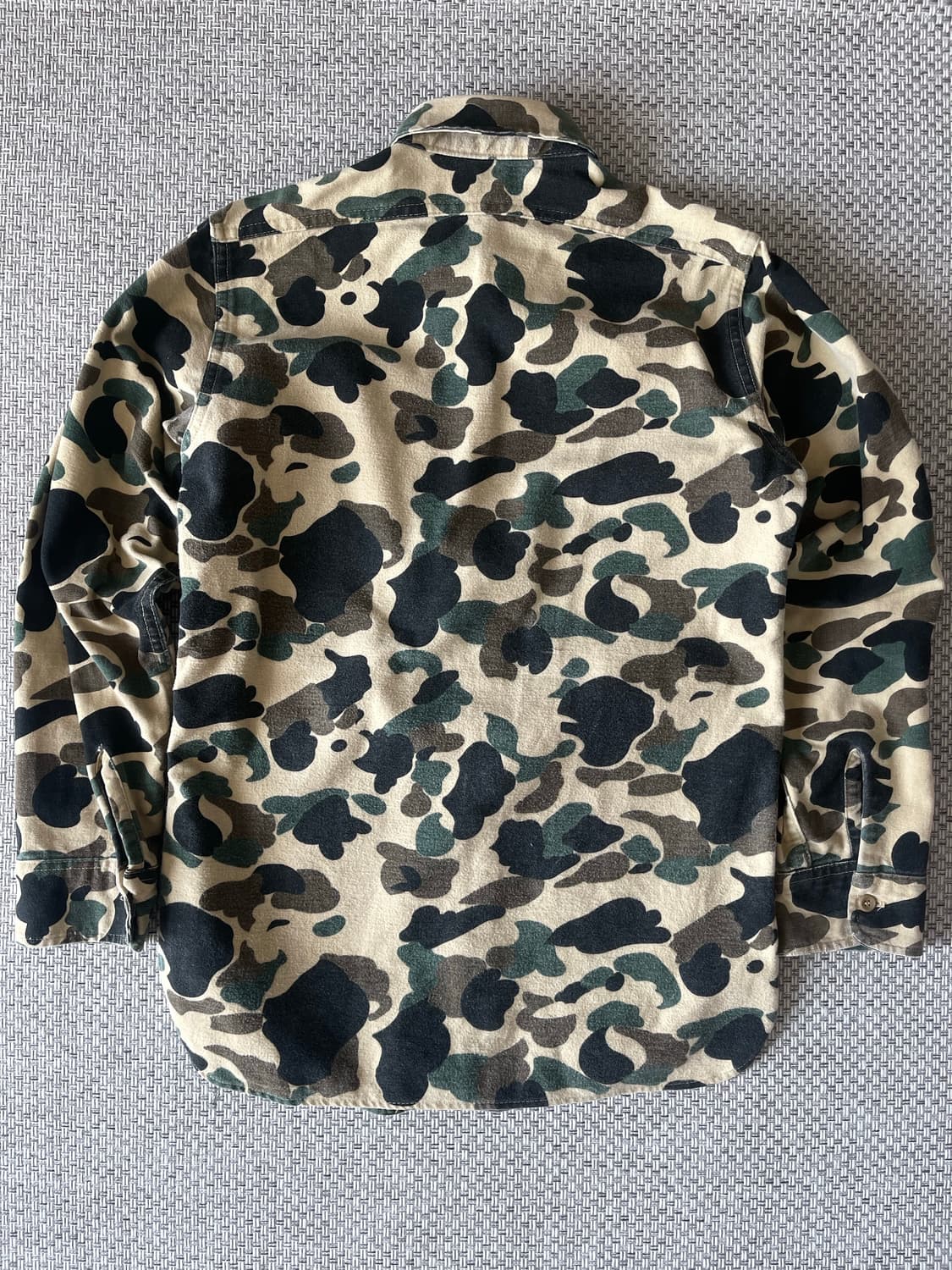 WOOLRICH 90s Duck Camo Hunting Shirt S  상품이미지2