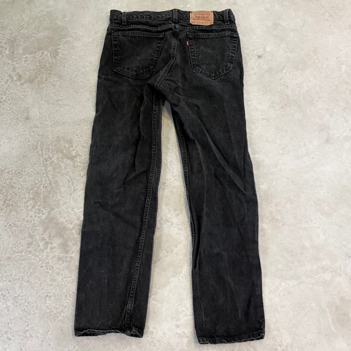 [36/34] 90s USA🇺🇸 리바이스 505 레드탭 블랙 흑청 상품이미지6