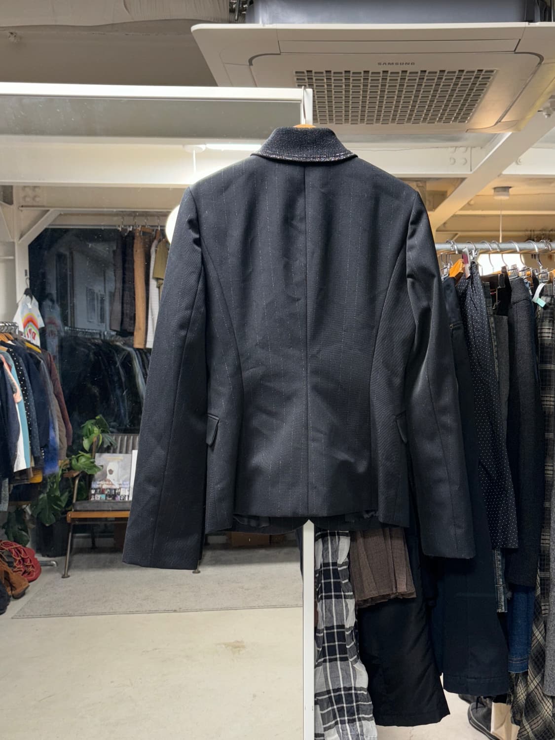 O'2nd 스트라이프 립 카라 자켓 상품이미지2