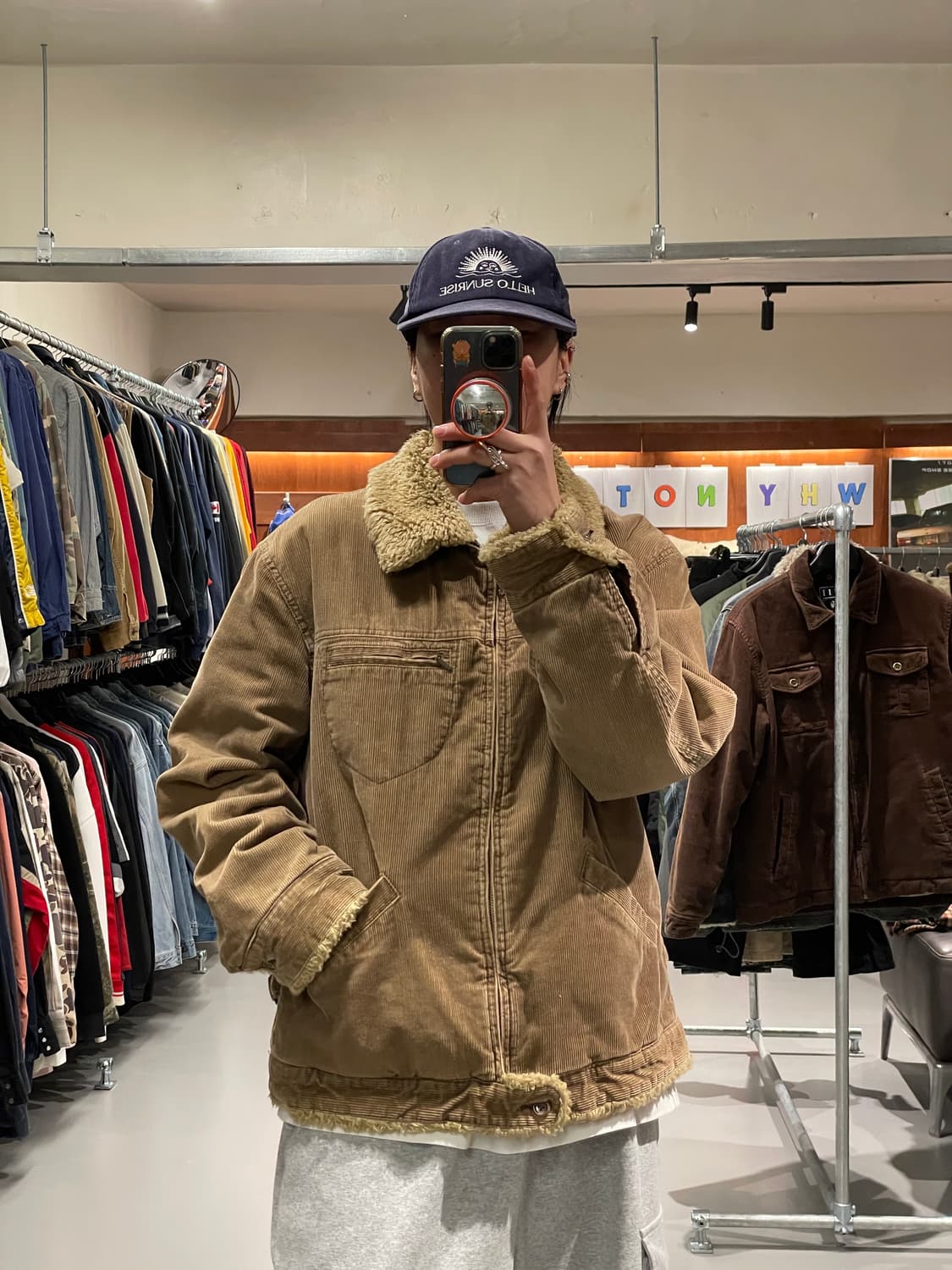 빈티지 코듀로이 쉐르파 자켓 상품이미지1