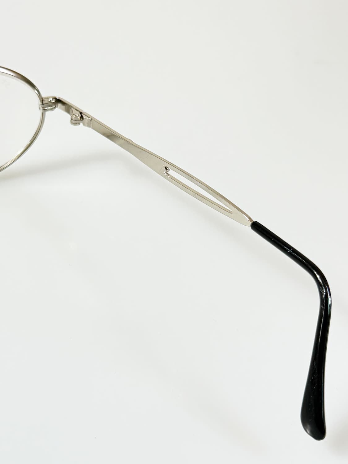 90s 일본제 STAR 실버 오벌 프레임 빈티지 안경 상품이미지6