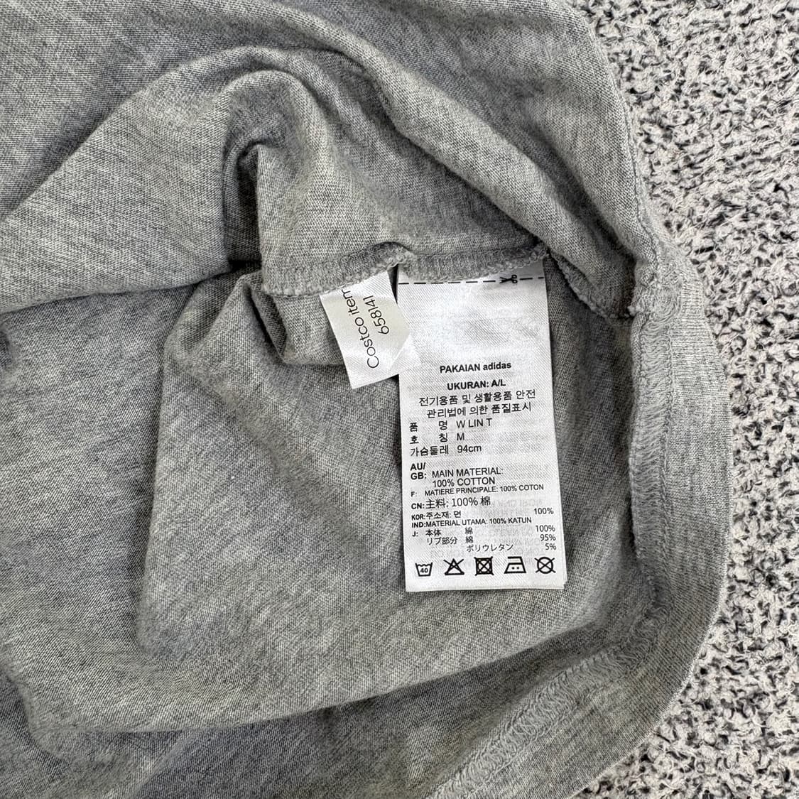 M 아디다스 여성 빅로고 반팔 티셔츠 0420J 상품이미지5