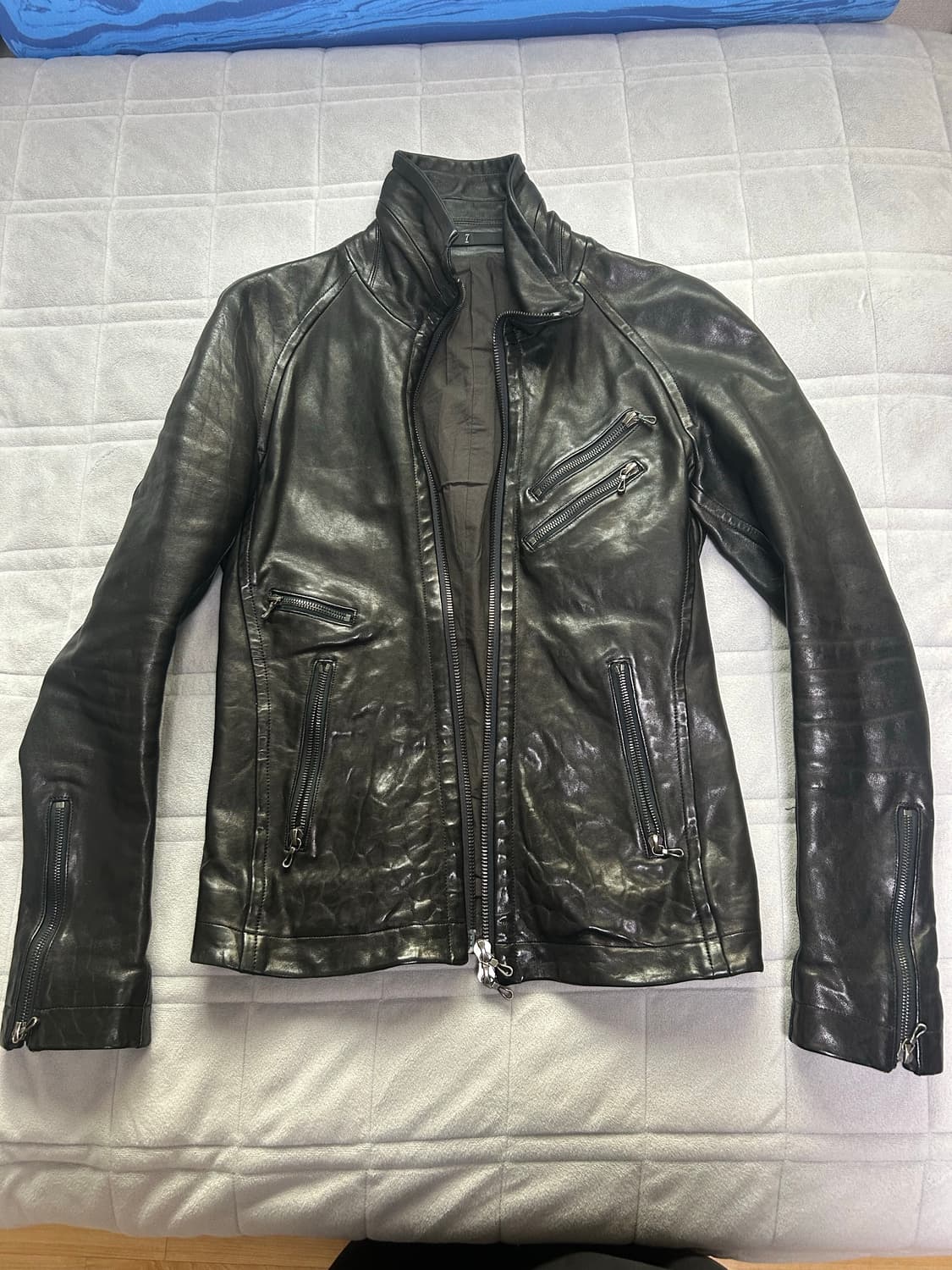 손상있음 08fw julius jutneck leather jacket 상품이미지4