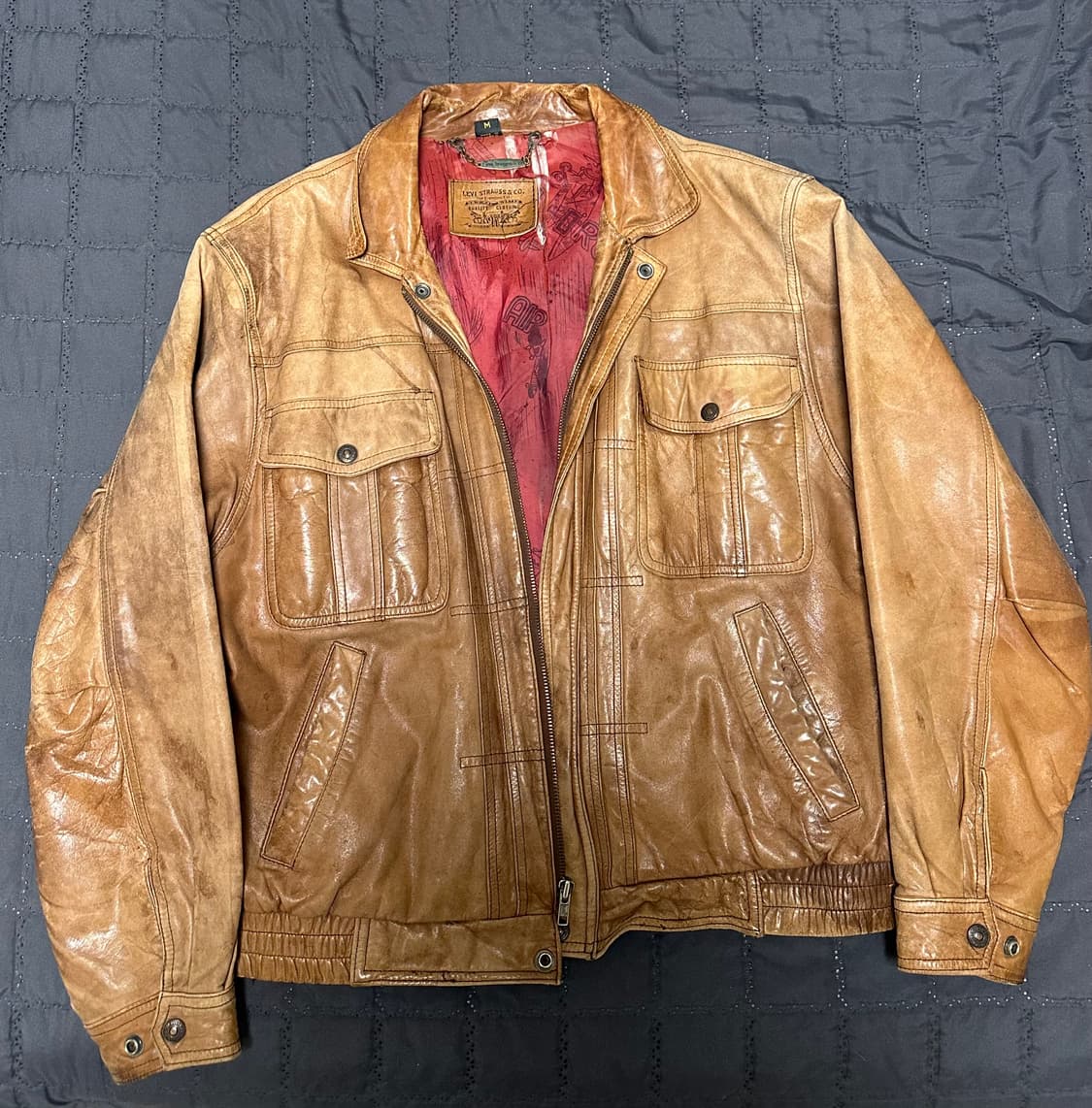 리바이스 빈티지 가죽자켓 상품이미지1