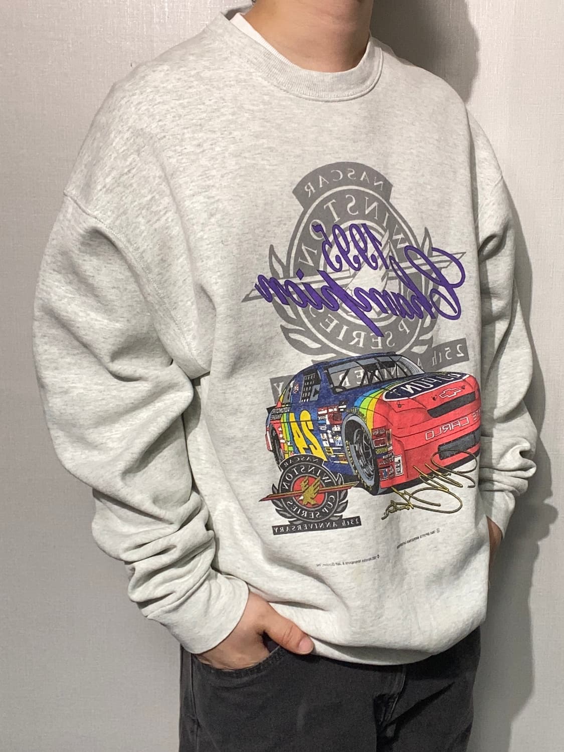[XL] 90s 프룻오브더룸 나스카 윈스턴컵 챔피온쉽 투어 스웻셔츠 상품이미지9