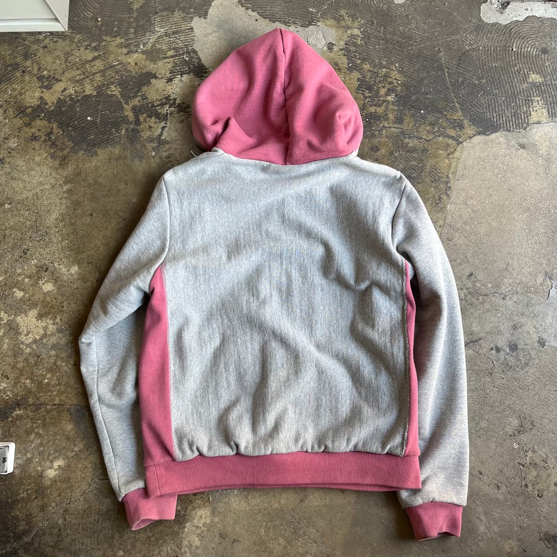 어서스 베이프 배색 쿼터집 와플 안감 후디 상품이미지9