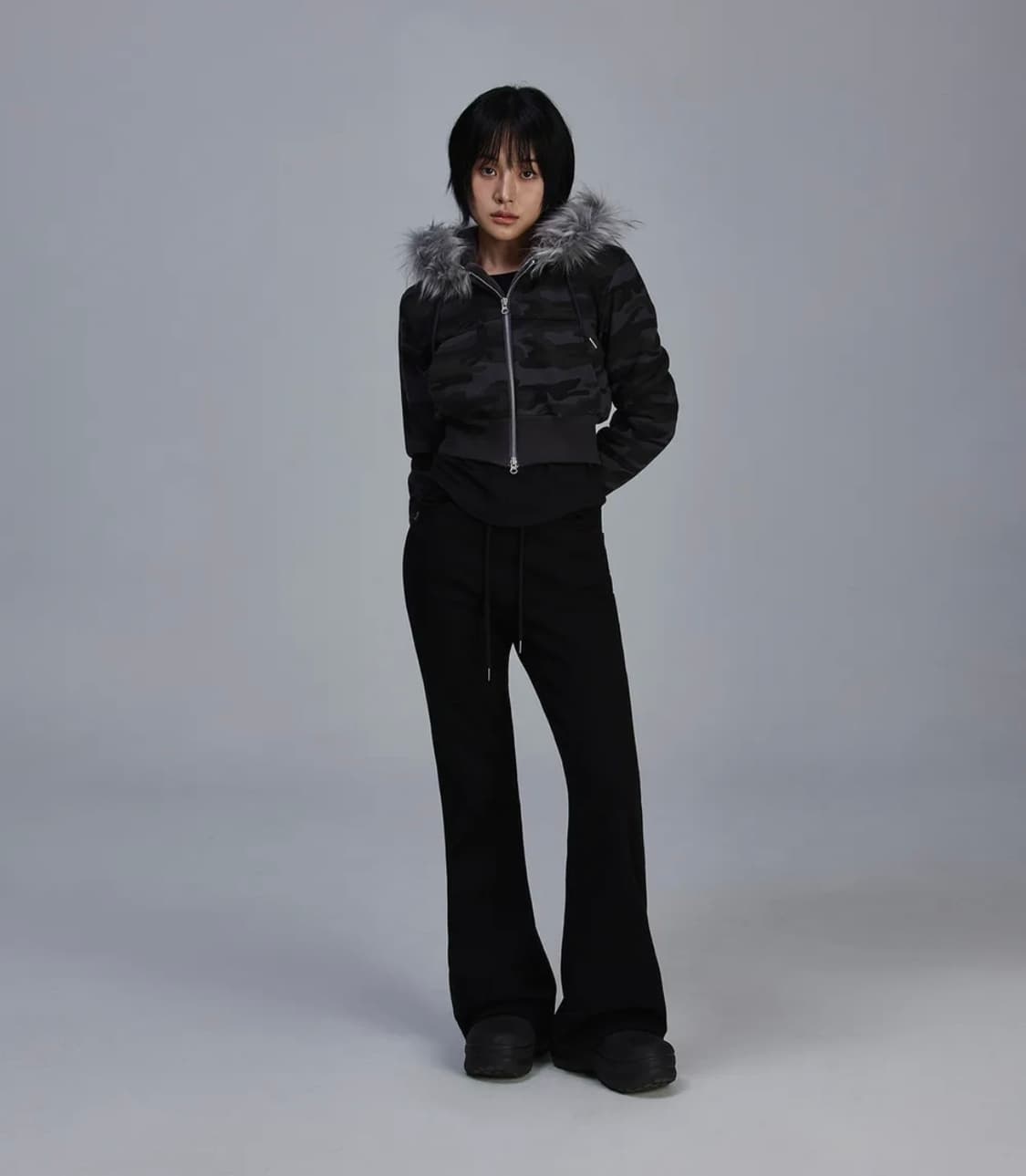 새상품)택포)부츠컷 트레이닝 팬츠/기모원단 m 상품이미지2