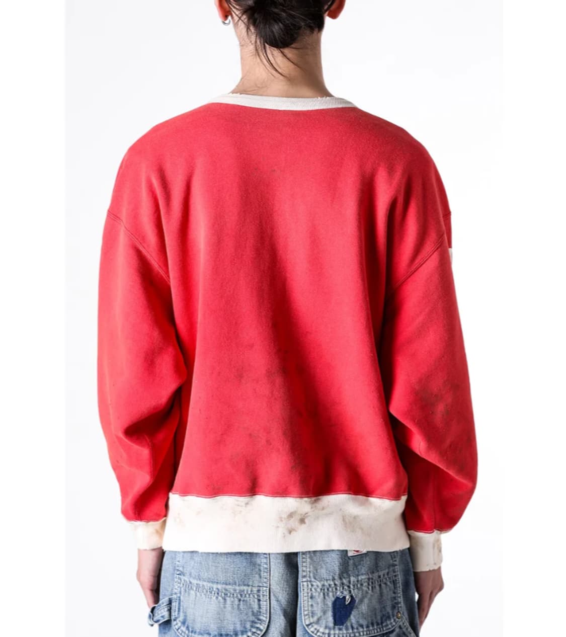 [새상품/L] 세인트미카엘 소프트 러브 스웻셔츠 레드 맨투맨 상품이미지4