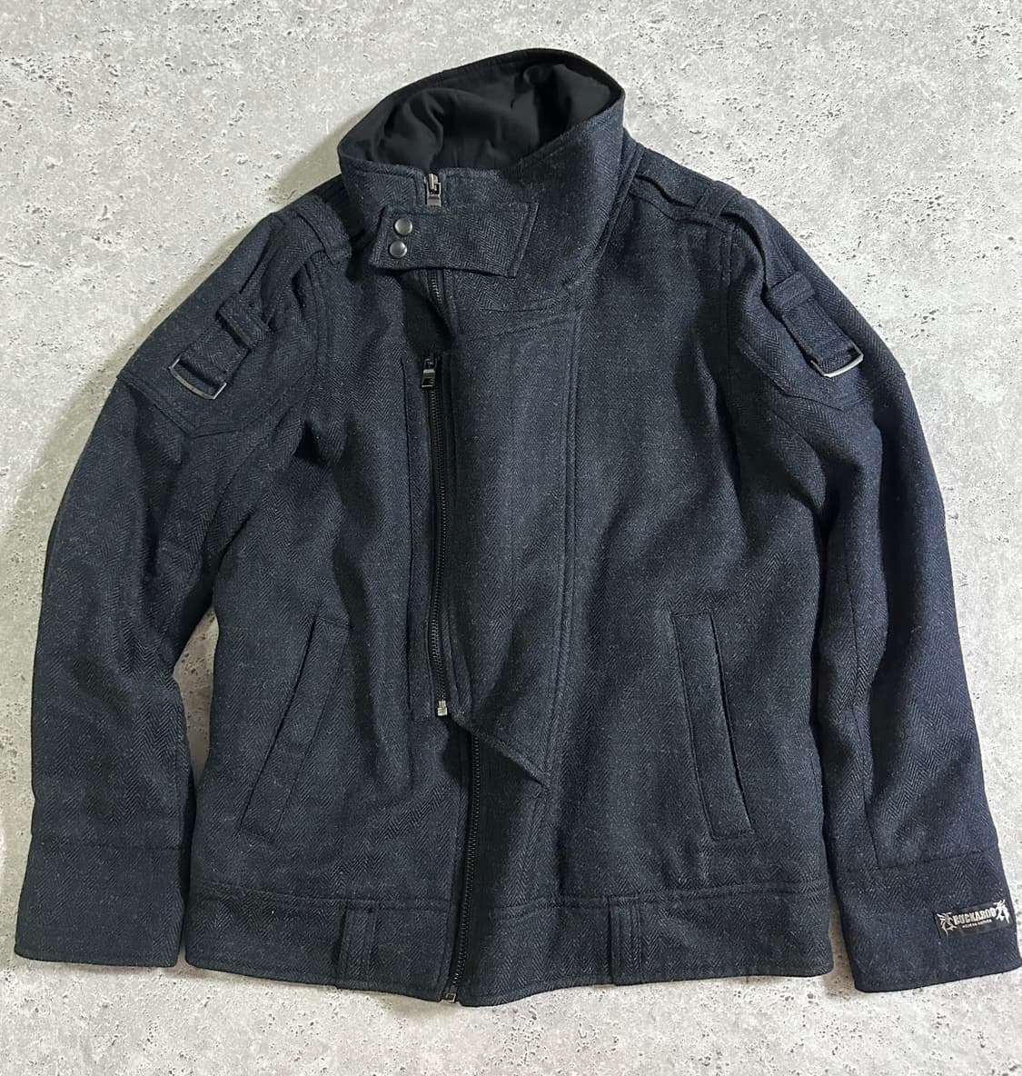 버커루 헤링본 울 라이더 자켓 상품이미지2