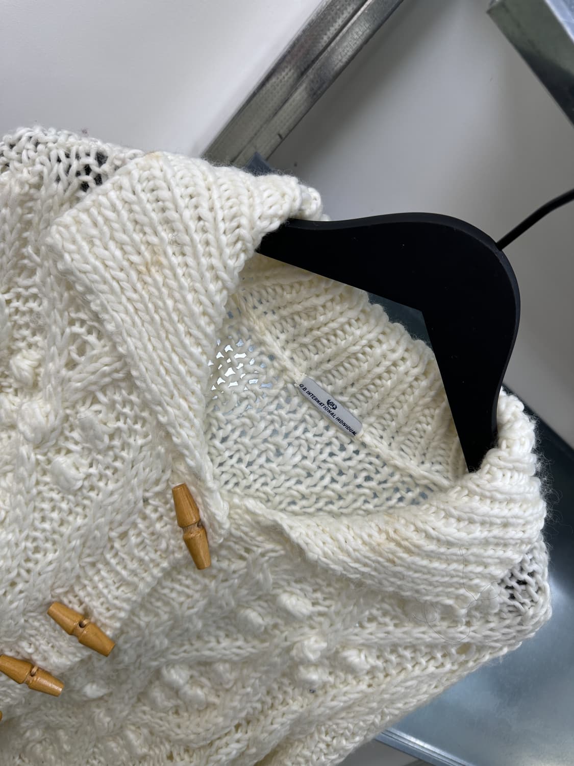 snow pompom collar cardigan 상품이미지2