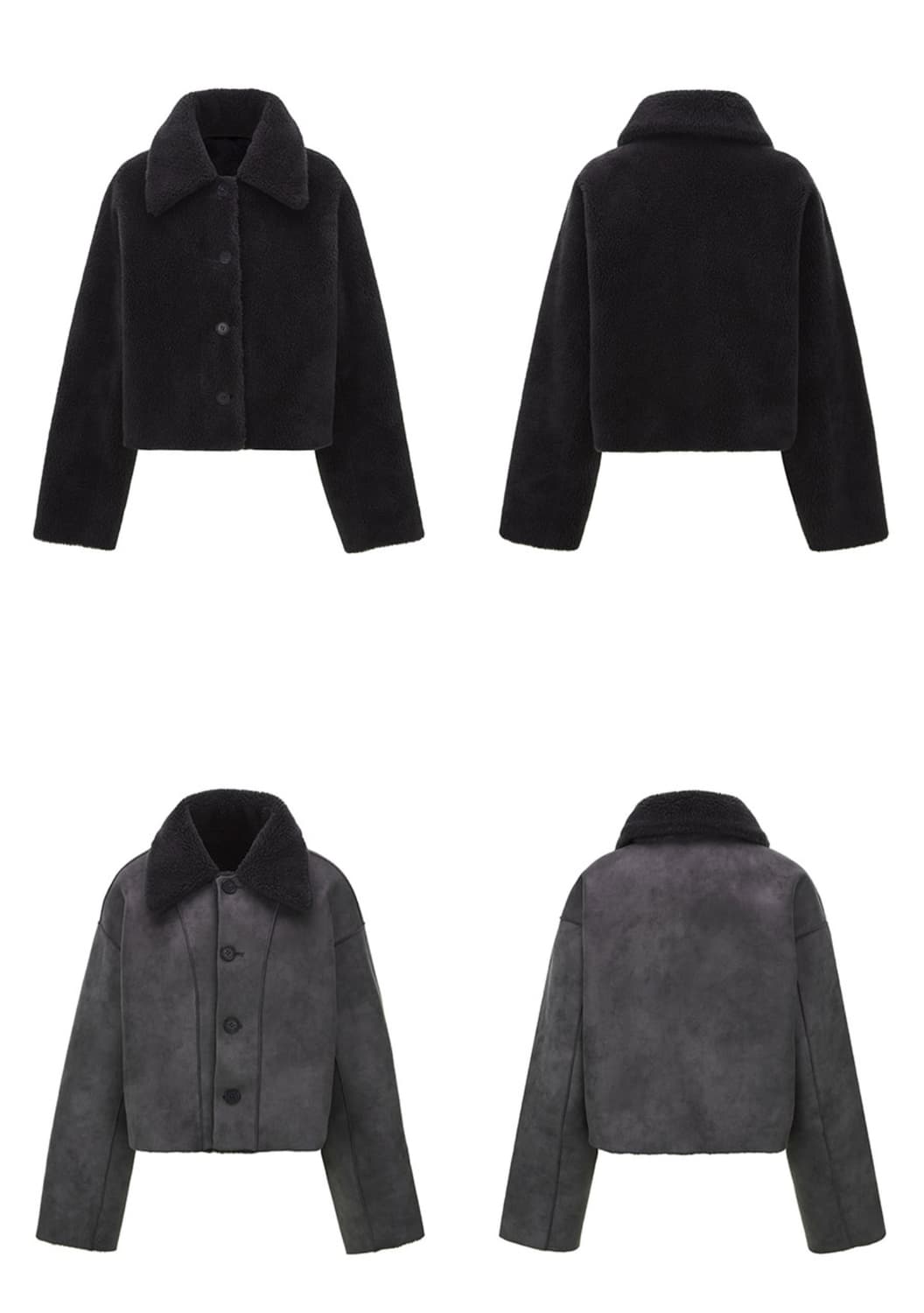 르(le) 리버시블 무스탕 상품이미지1