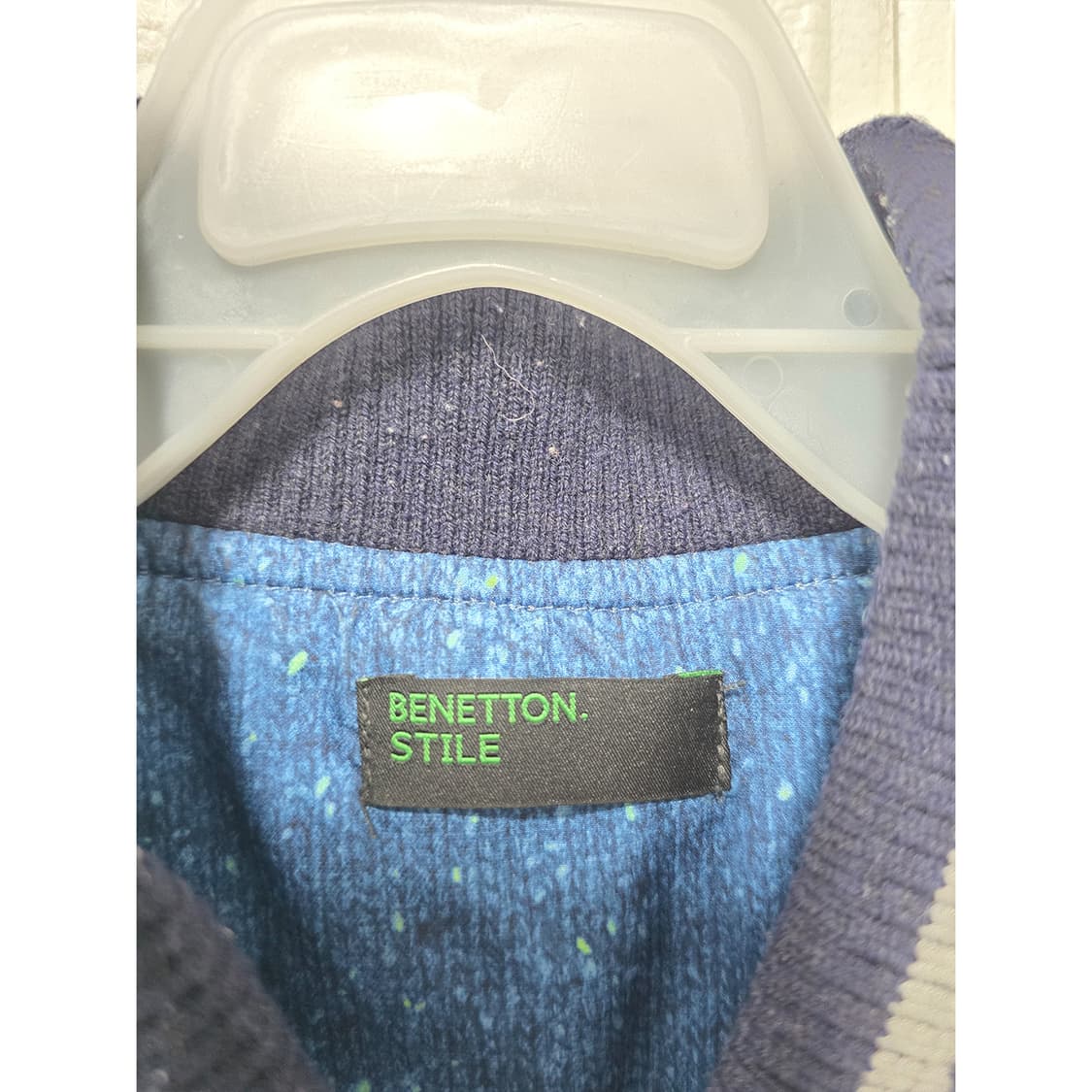 택포) 베네통 키즈 블루 퀼팅 조끼 145 상품이미지2