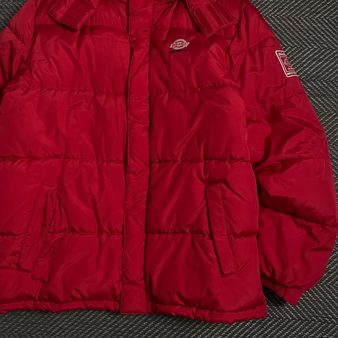 디키즈 USA 오리지날 퀼팅 경량 패딩 레드 o 3981 상품이미지2