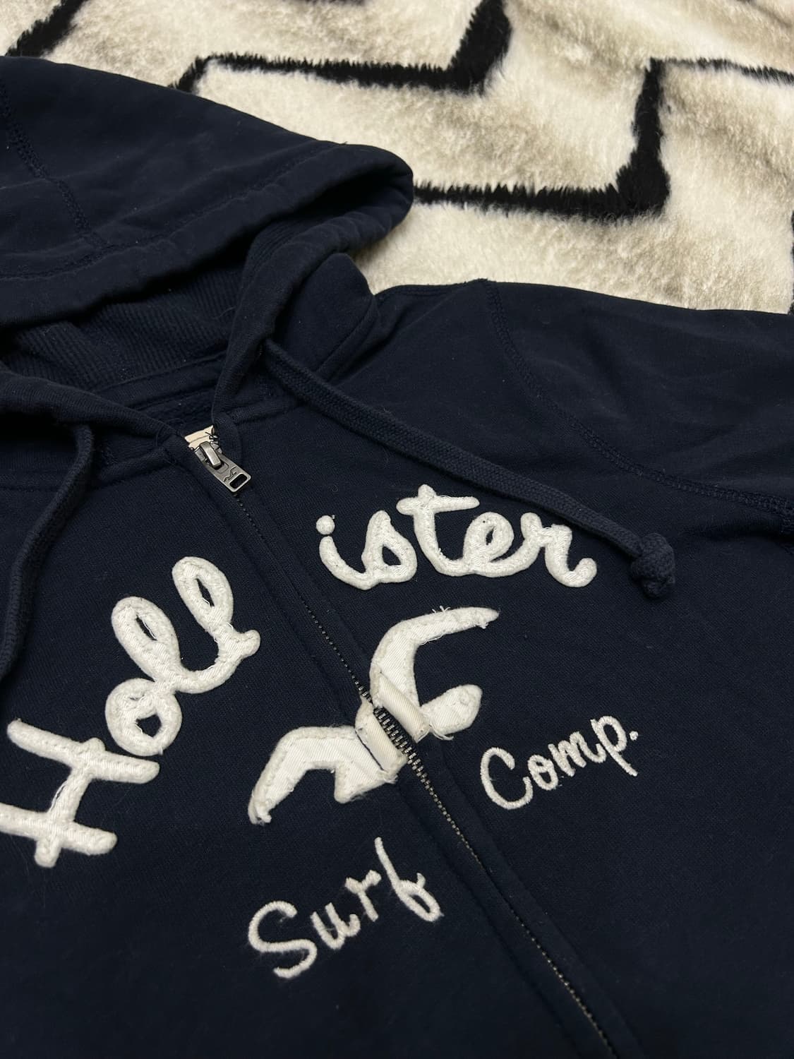 [S]홀리스터 스펠아웃 후드집업/기모/짙은네이비 상품이미지1