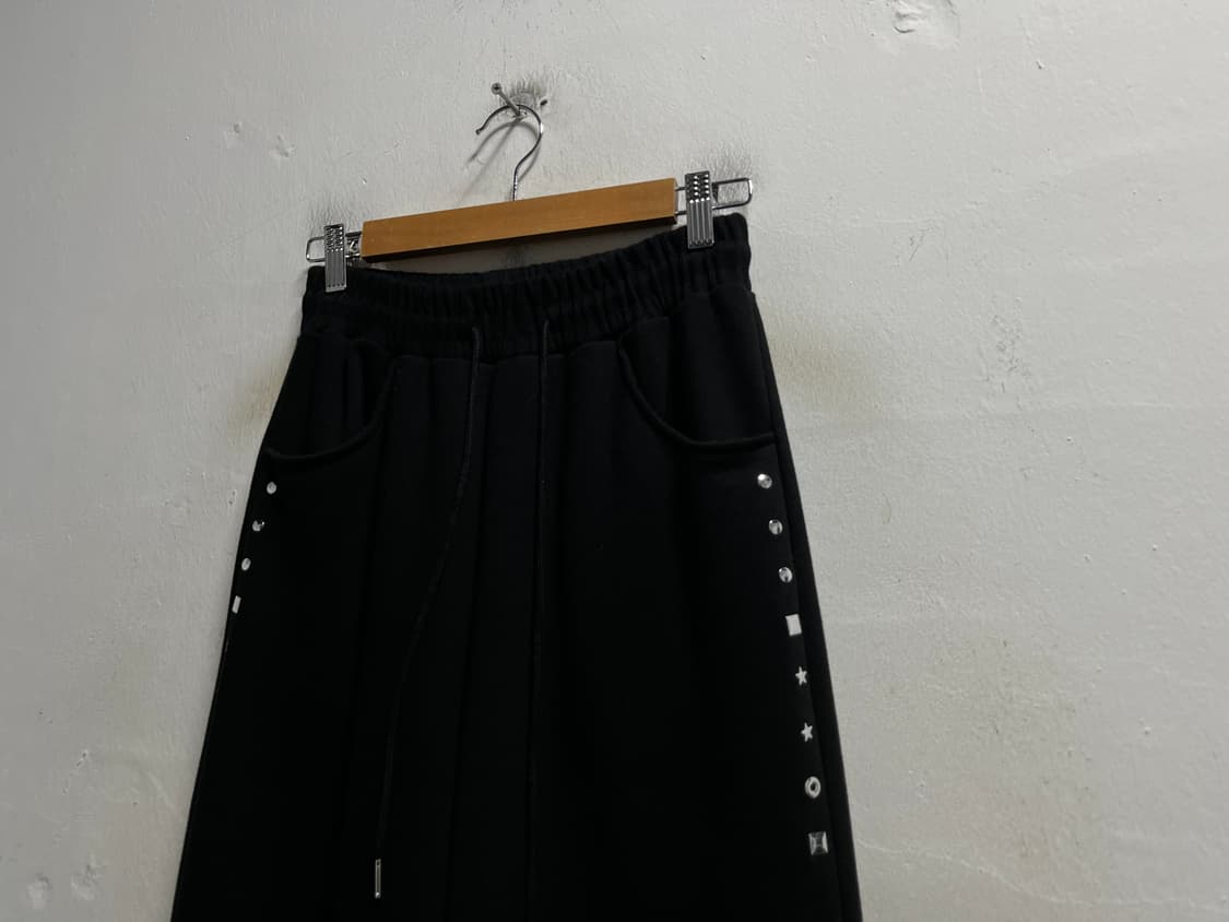 55-66 러브이즈트루 스웻 밴딩 와이드팬츠 바지 정품 상품이미지2