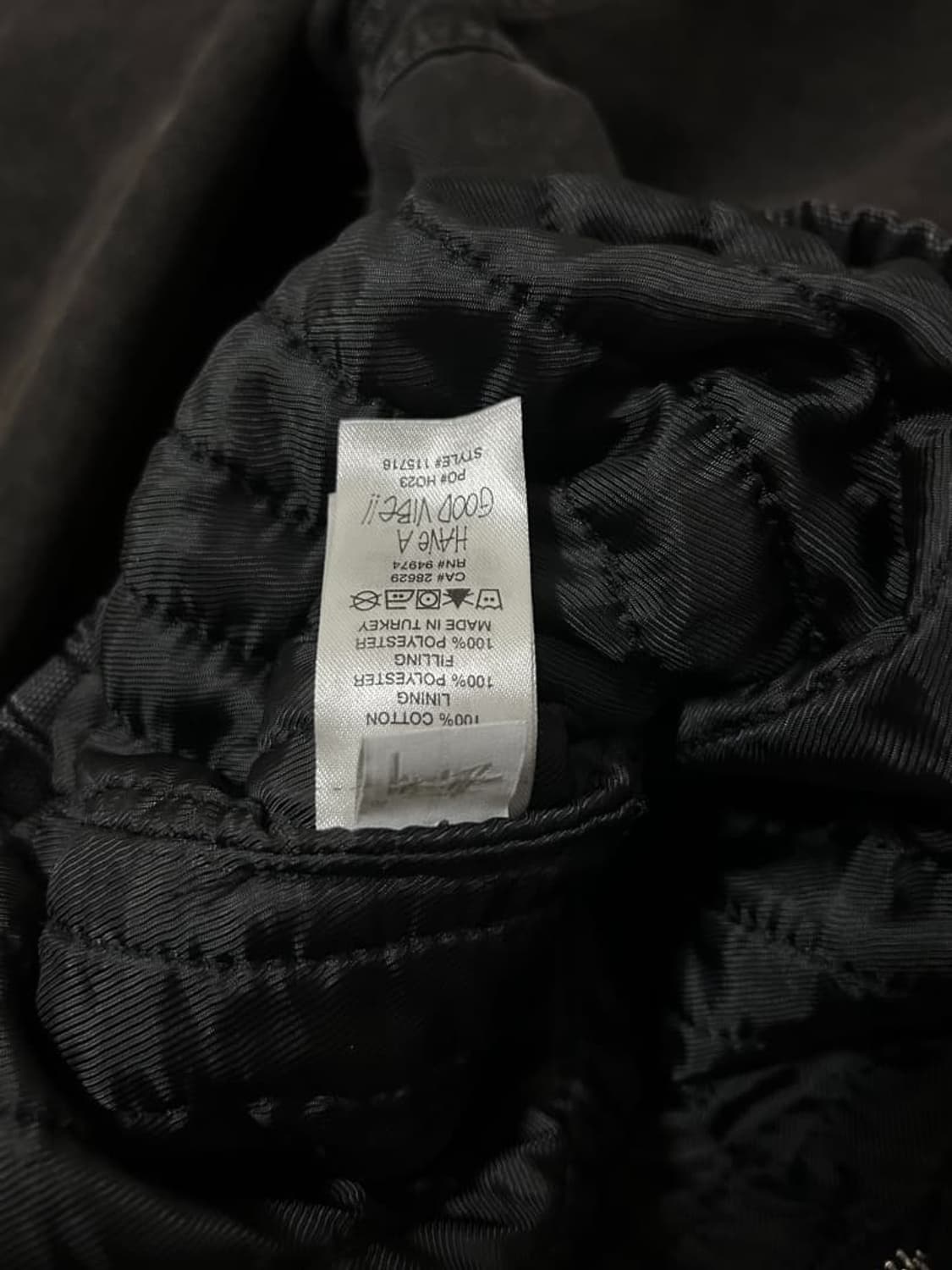 스투시 인슐레이티드 캔버스 워크 자켓 블랙 상품이미지7