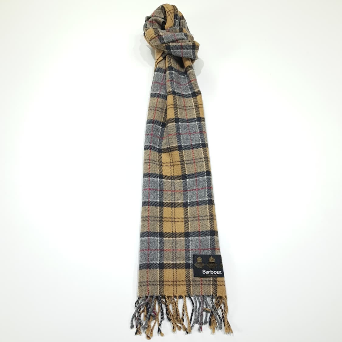 MX633 바버 90s 스코틀랜드판 램스울 클래식타탄 머플러목도리 상품이미지3