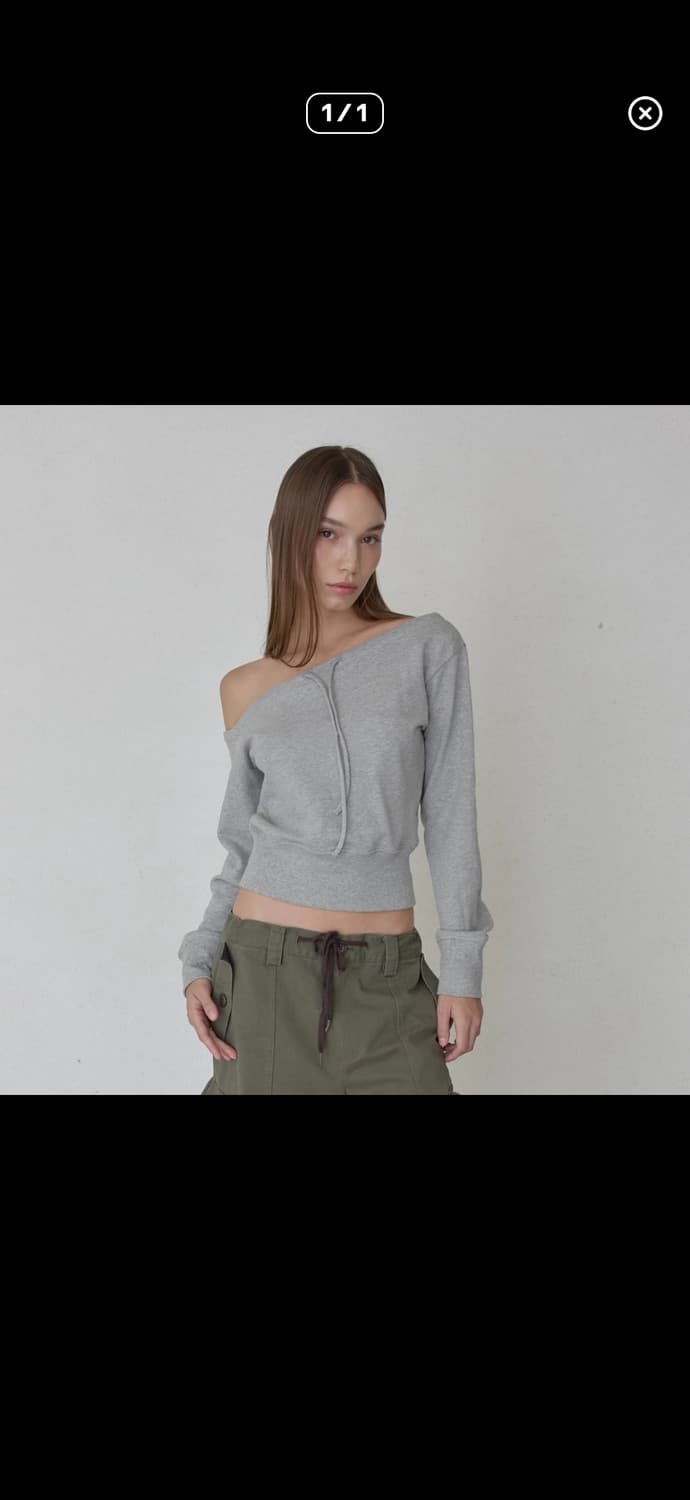 오데스 원숄더 맨투맨 상품이미지1