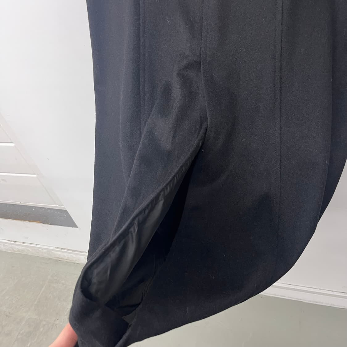 캐시미어100 더블 버튼 롱 코트 여m 상품이미지7