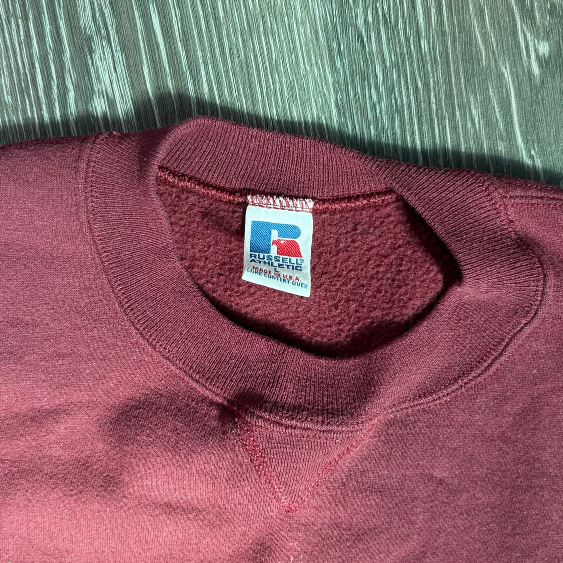 [L] USA 러셀 스웻셔츠 맨투맨 마룬 버건디 상품이미지3