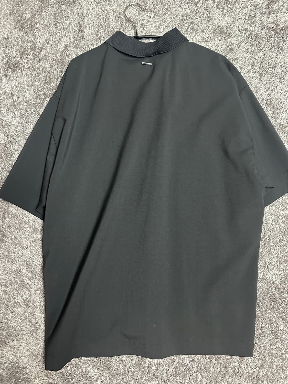 솔리드옴므 카라티 카라반팔티 티셔츠 반팔 블랙 48 사이즈 상품이미지3