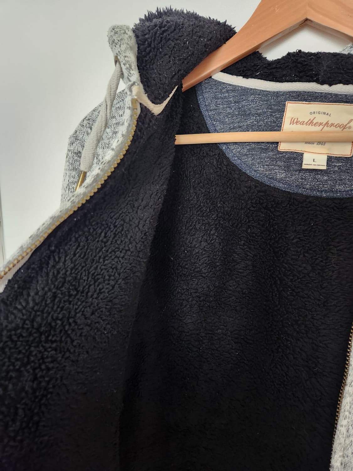 남자 양털 후드 집업 상품이미지3