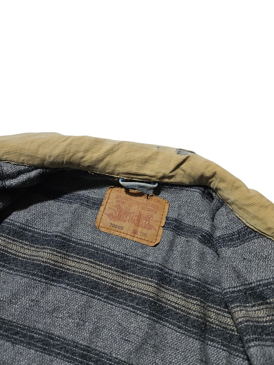 리바이스 블랭킷 라이너 데미지 트러커 자켓 청자켓 L 상품이미지6