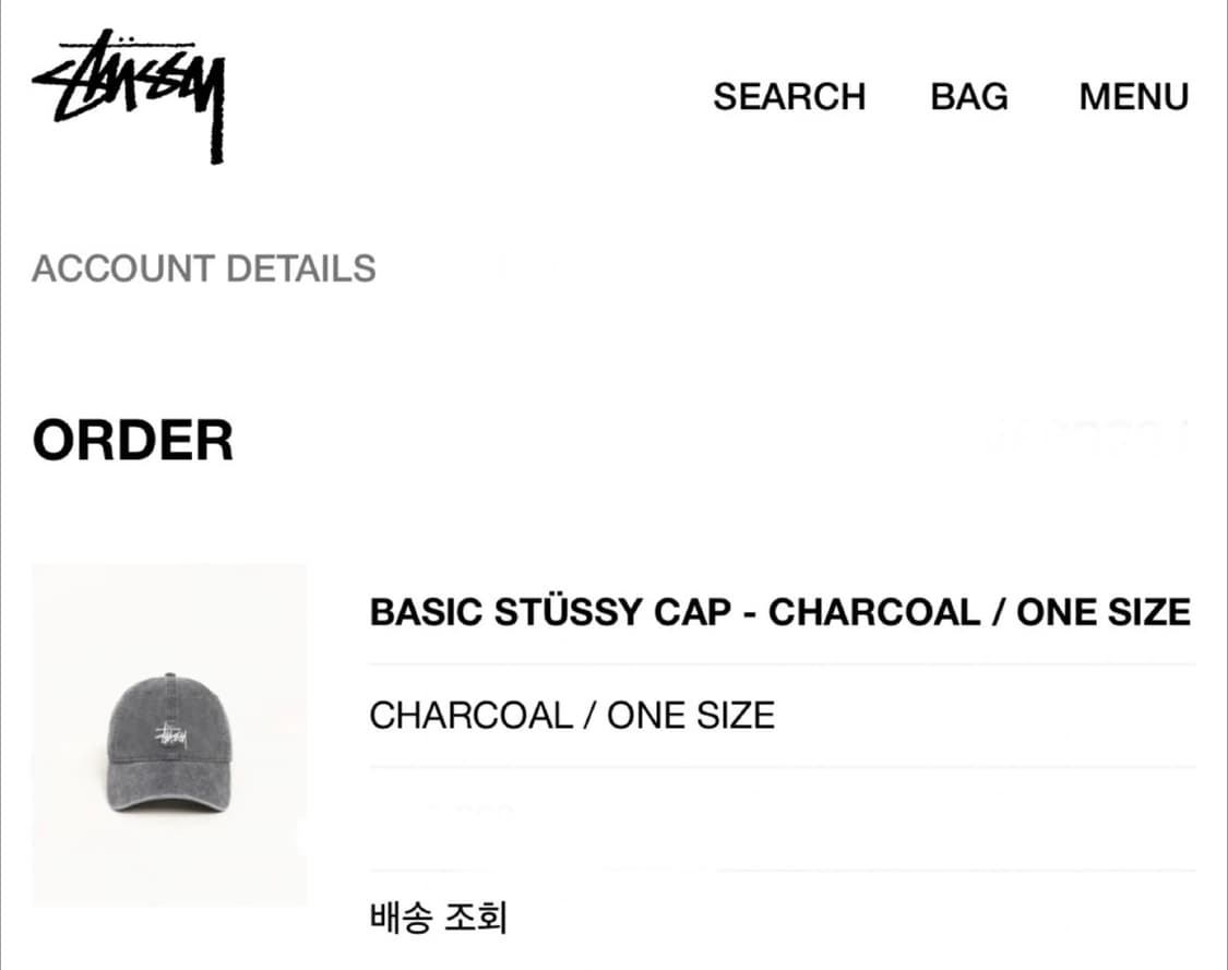 스투시 stussy BASIC 베이직 볼캡 모자 차콜 상품이미지7
