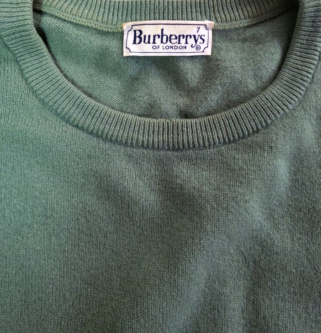 버버리 빈티지 민트 빅로고 니트 상품이미지4