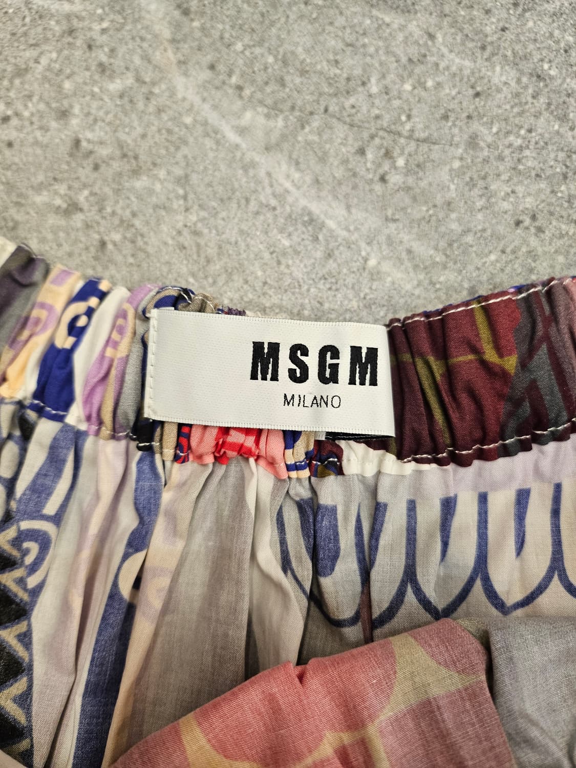 MSGM 엠에스지엠 멀티컬러 플레어 스커트 42 상품이미지5
