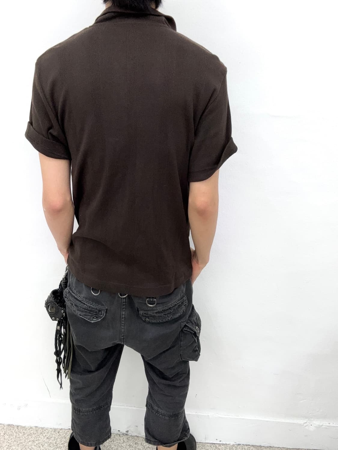 Brown Python leather strap detail top   상품이미지4