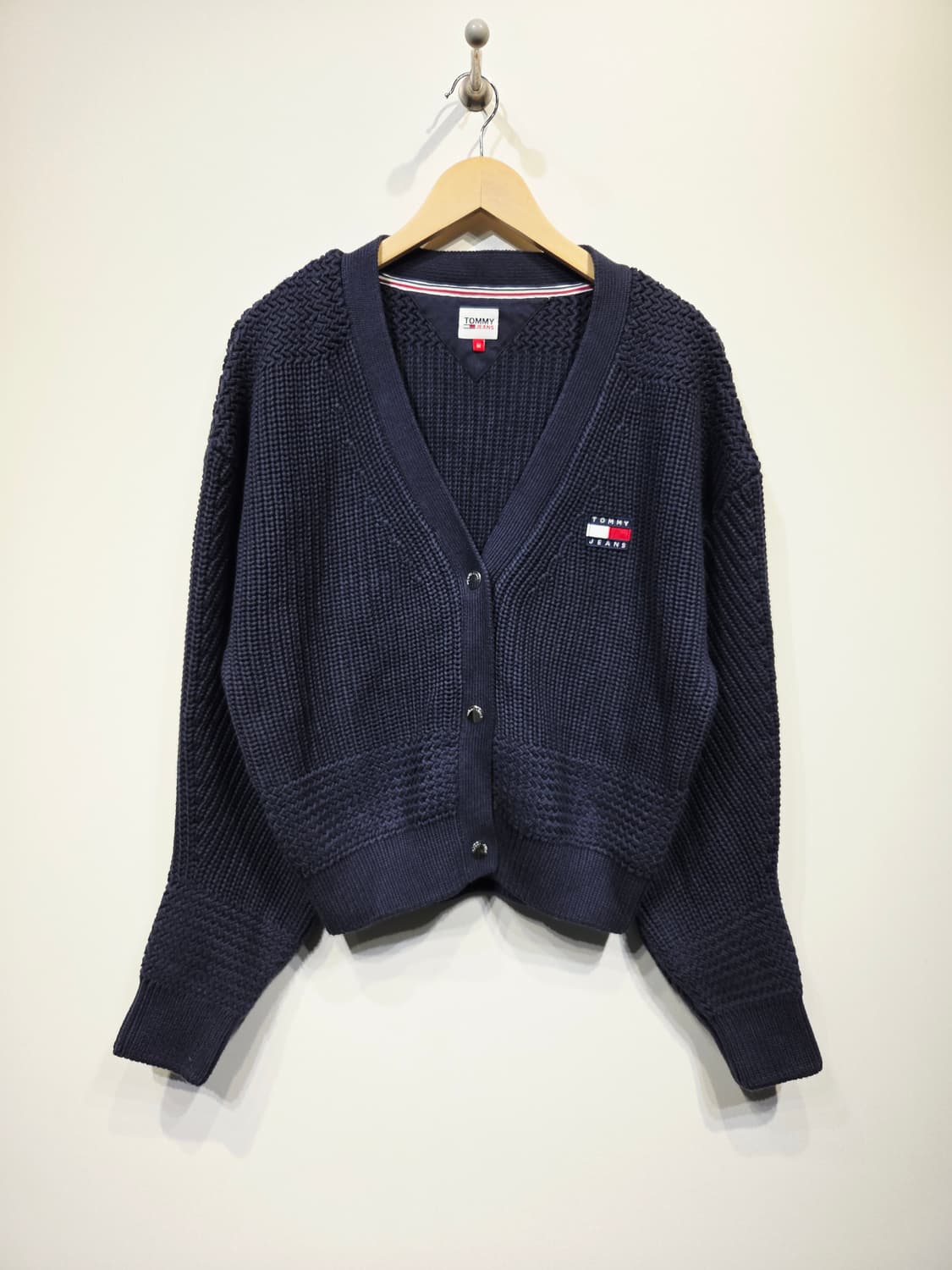 TOMMY JEANS 타미진스 청키 니트 브이넥 가디건 상품이미지2