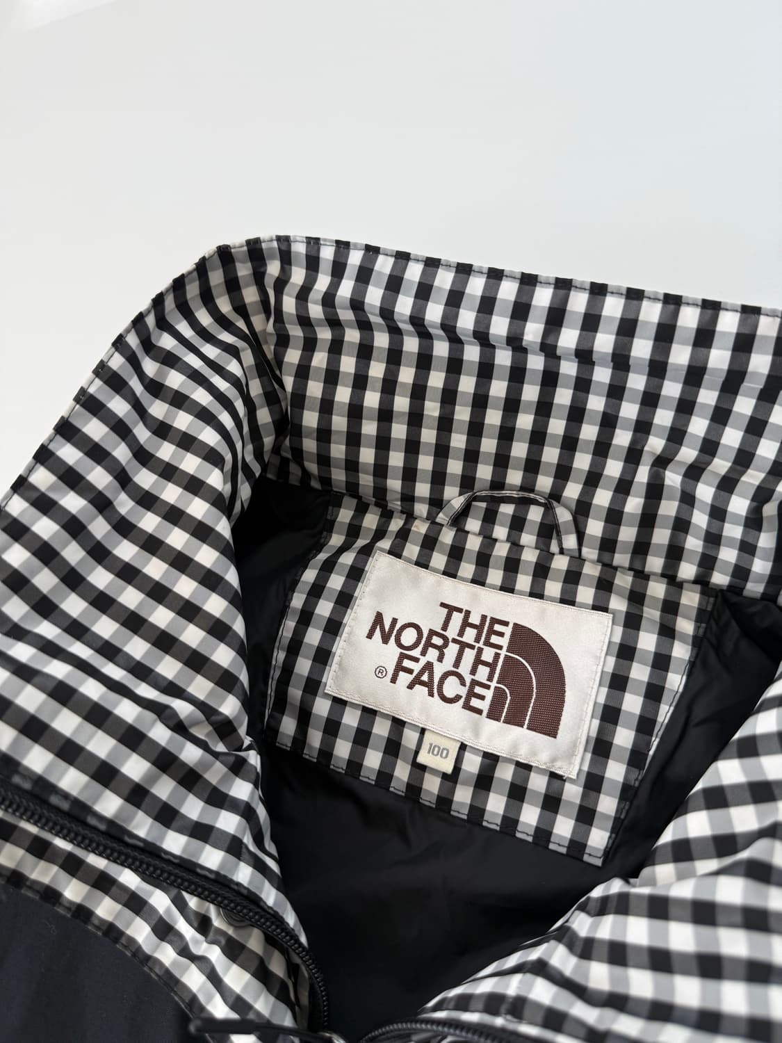 노스페이스 루즈핏 체크 패턴 나일론 바람막이 자켓 상품이미지5