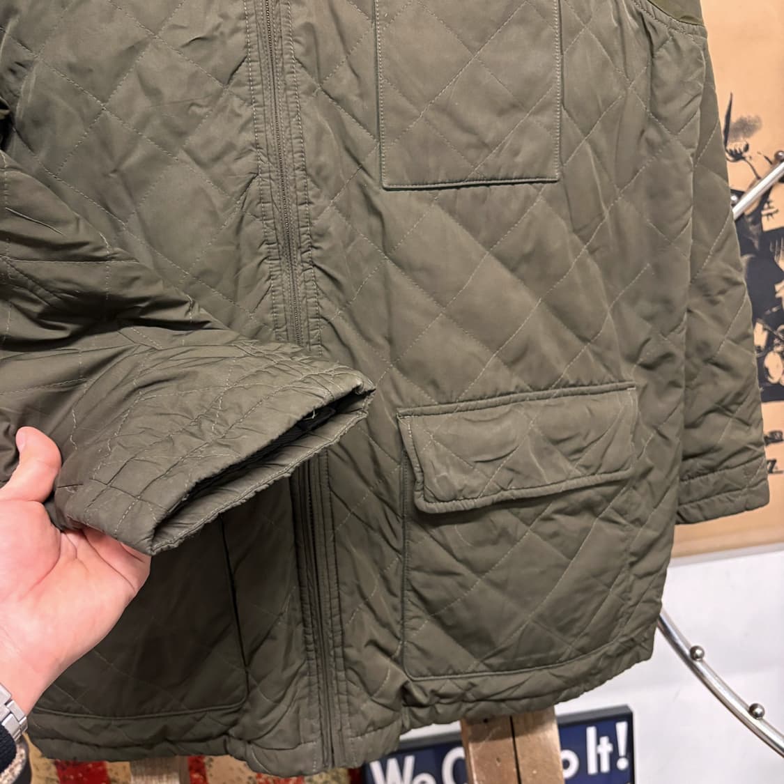 폴로 랄프로렌 퀼팅 플리스 안감 후드 필드자켓 N68 상품이미지4