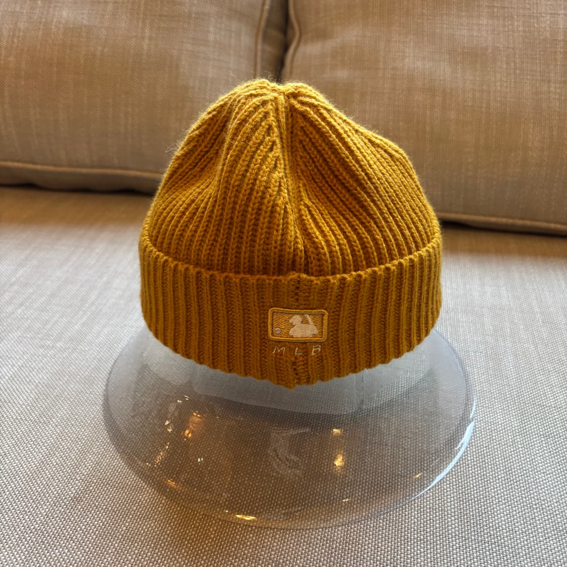 뉴에라 MLB 뉴욕 양키스 머스타드 컬러 숏비니 아크릴100 남여공용 상품이미지10