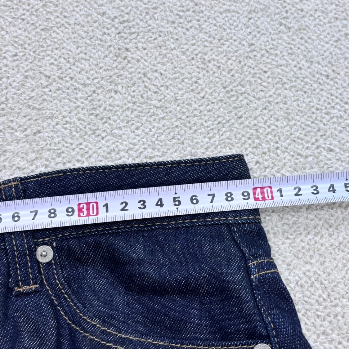 M(30) 플랙 생지 데님 팬츠 0414E 상품이미지5