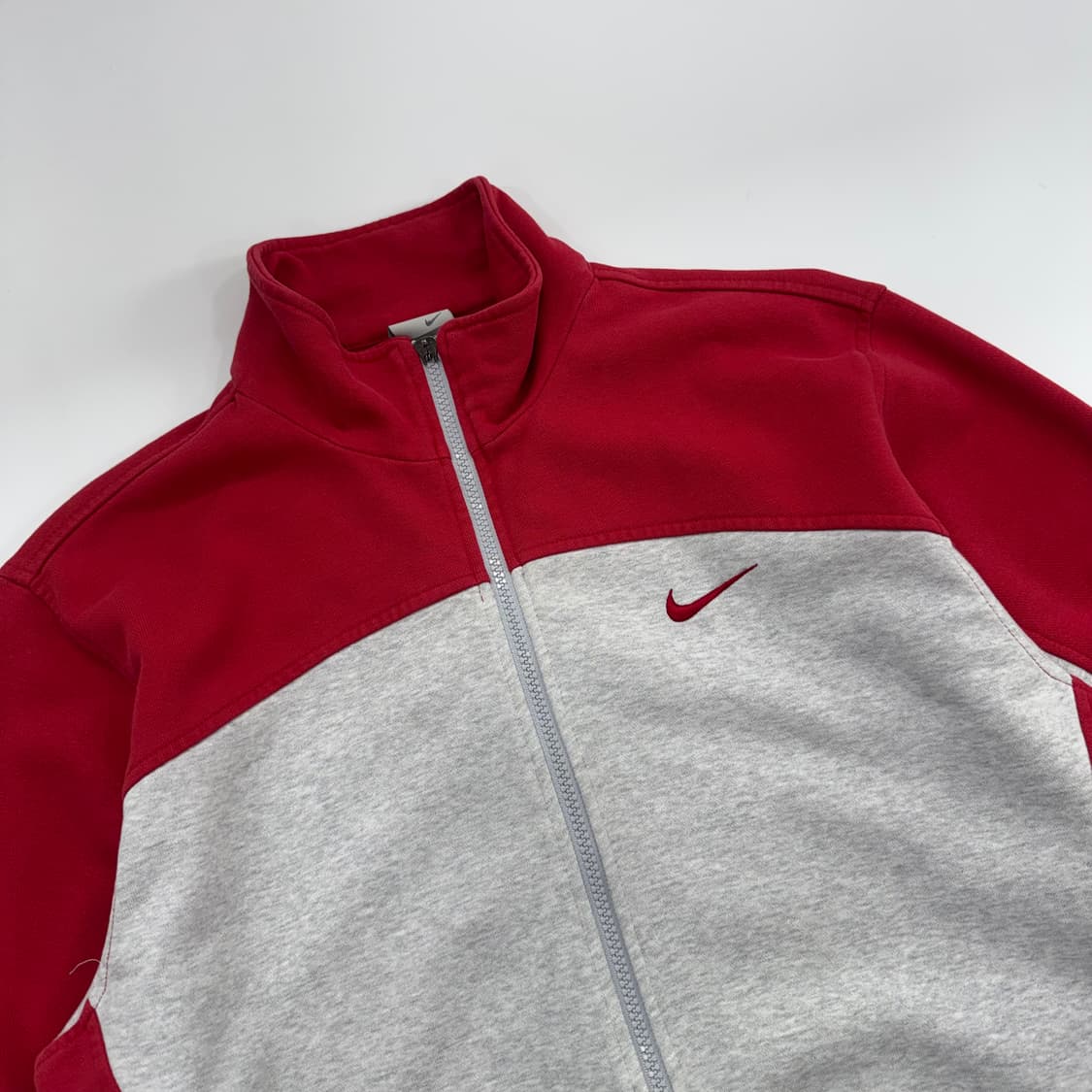 Nike 나이키 레드 로고 레드 그레이 집업 상품이미지4