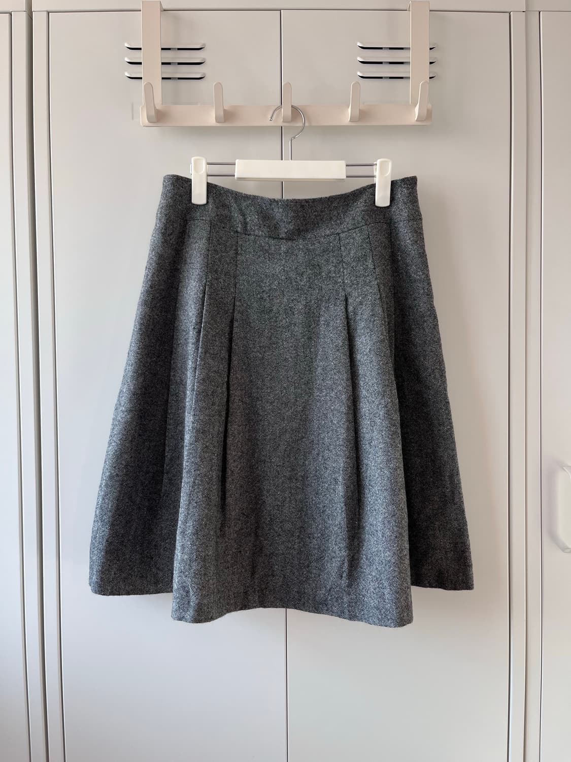 빈티지 주름 플리츠 미디 스커트 상품이미지2