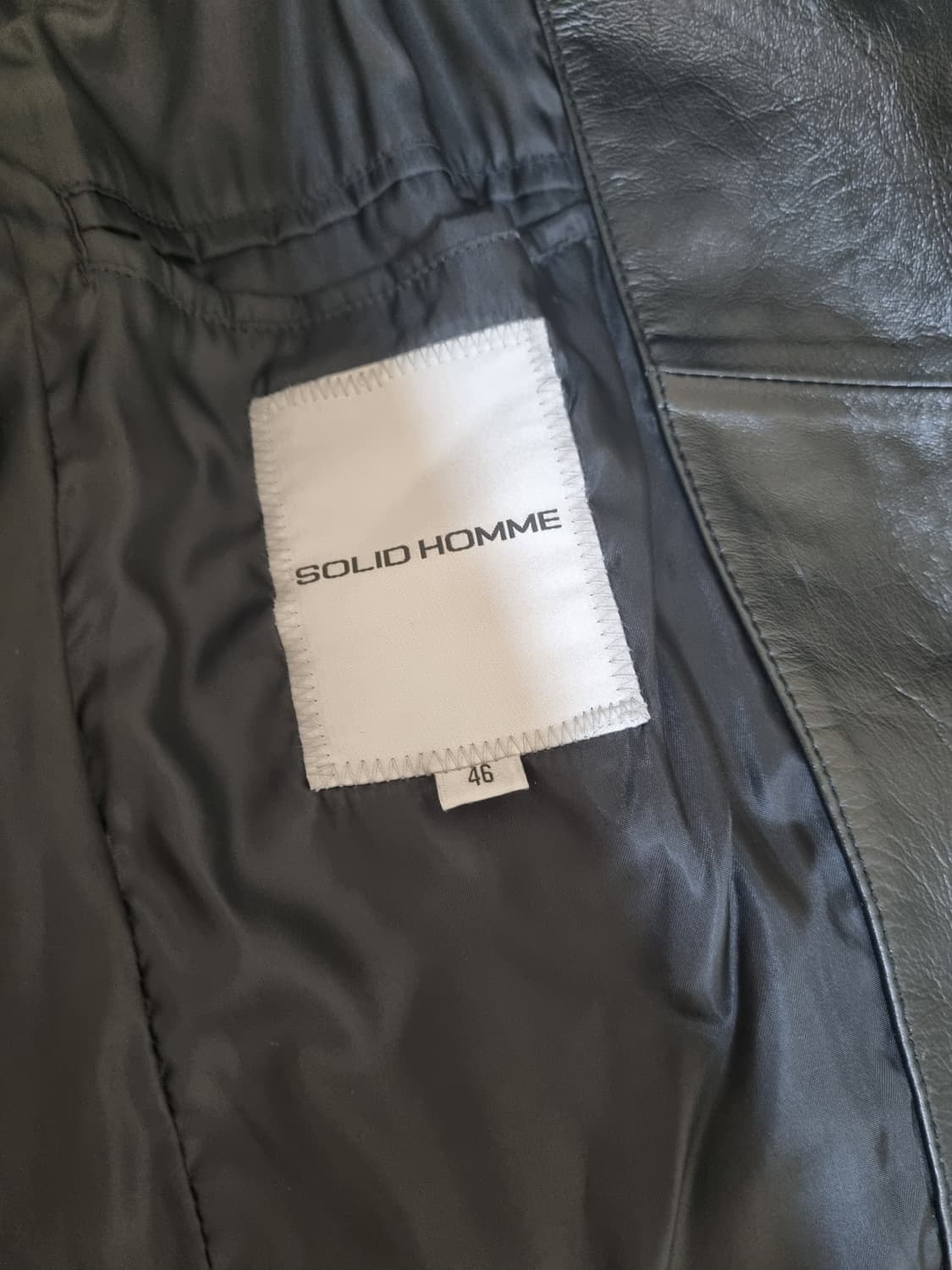 솔리드 옴므 가죽자켓 상품이미지3