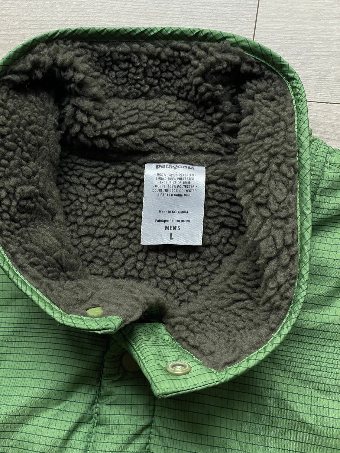 파타고니아 글리세이드 그린 딥파일 리버서블 상품이미지5