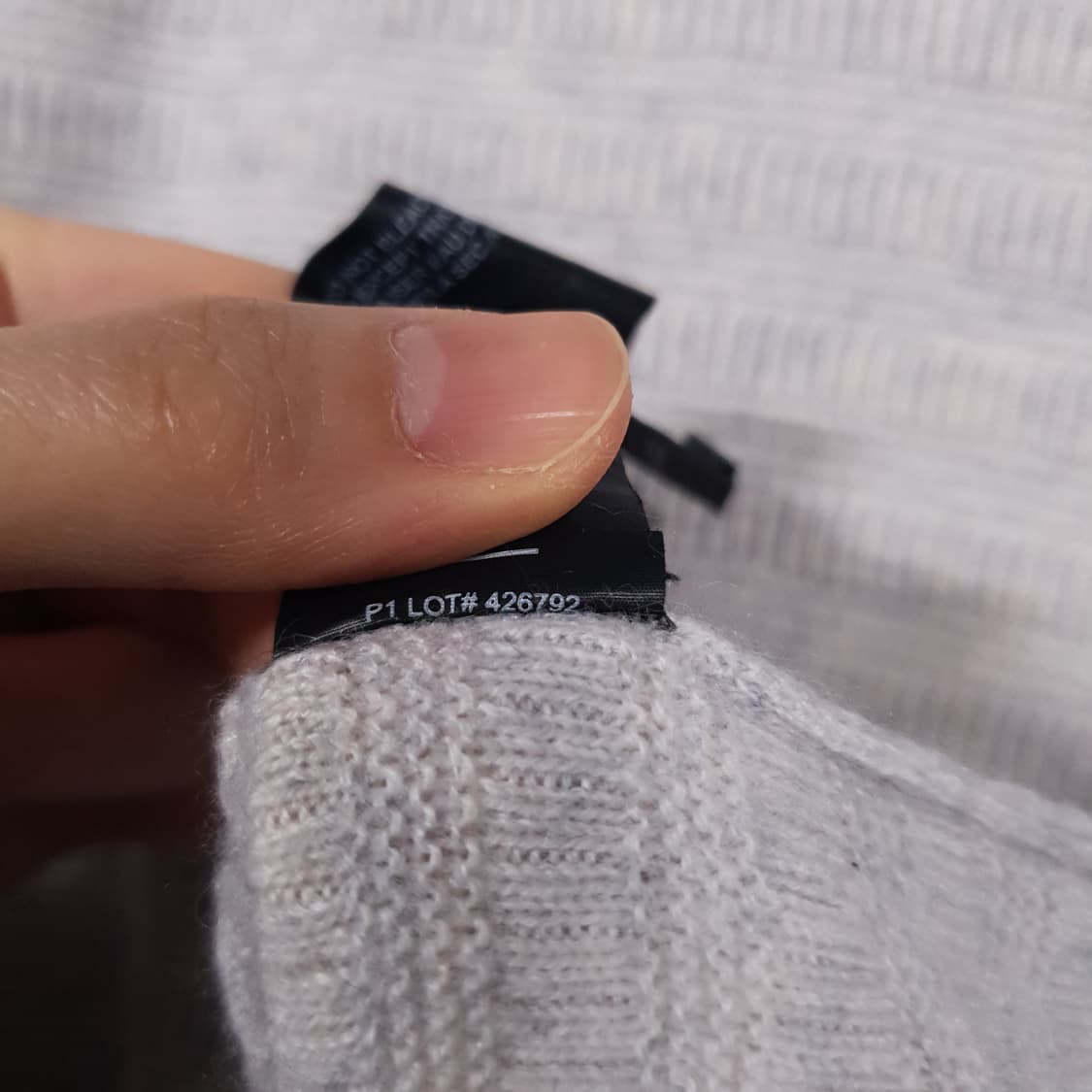 M) 띠어리 울 캐시미어 블렌드 텍스처 라운드 니트 스웨터 아이보리 상품이미지7