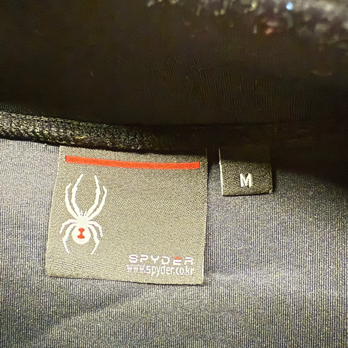 [정품/M] 스파이더 블랙 화이트 집업 져지 b19 상품이미지5