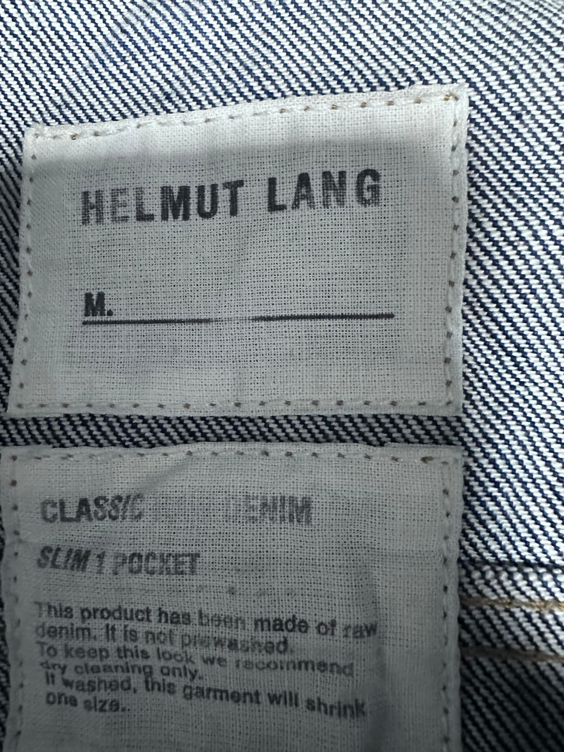 헬무트랭 03 s/s 아카이브 라인 레더 슬리브 자켓 GD착용 상품이미지2