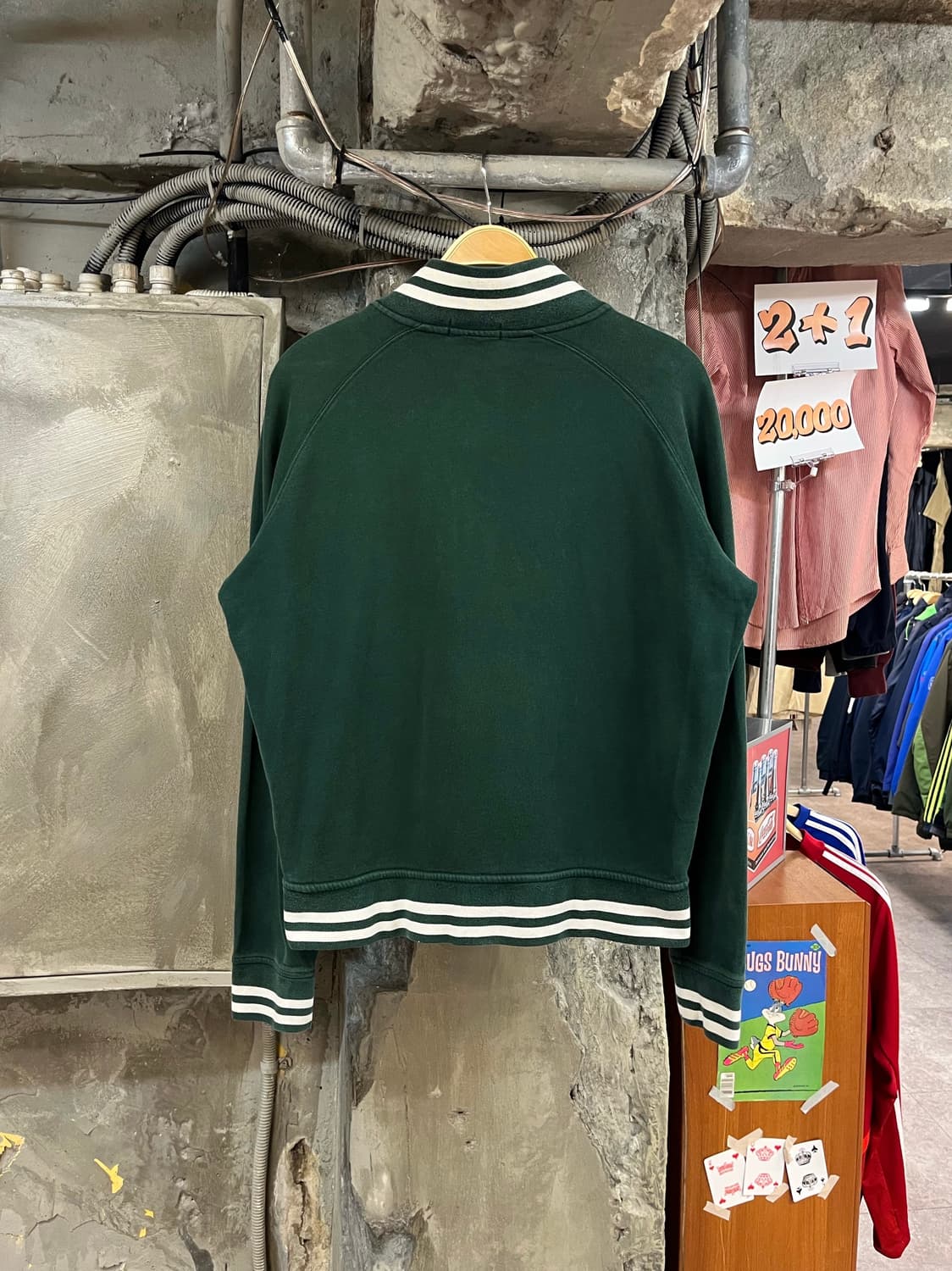 폴로 랄프로렌 빅포니 바시티 집업 져지 그린 L #csz3146 상품이미지2