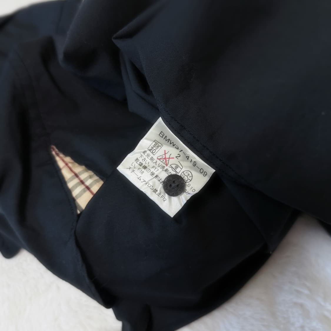 Burberry 버버리 블랙라벨 블랙 노바체크 셔츠 상품이미지5