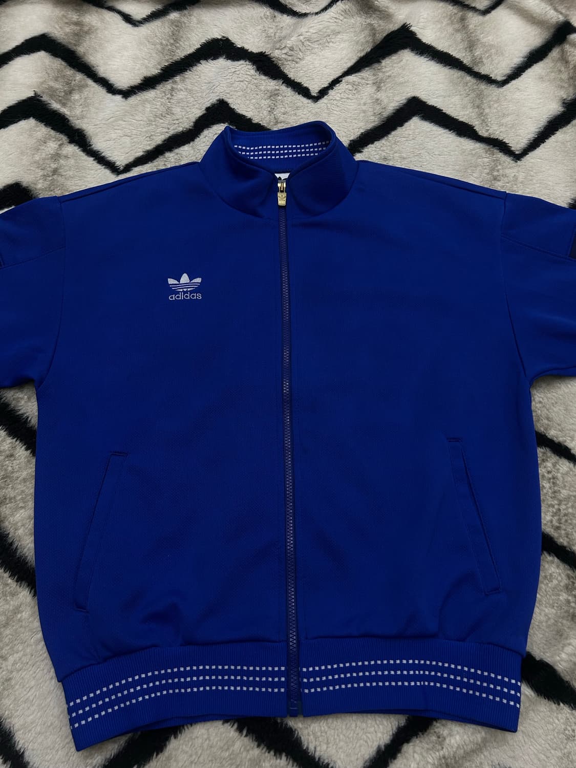 [L]90s 아디다스 데상트 올드스쿨 트랙탑 져지/블루 상품이미지2